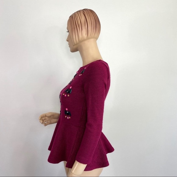 Dolce Vita Anthropologie Gem Drop Peplum top - Picture 14 of 16